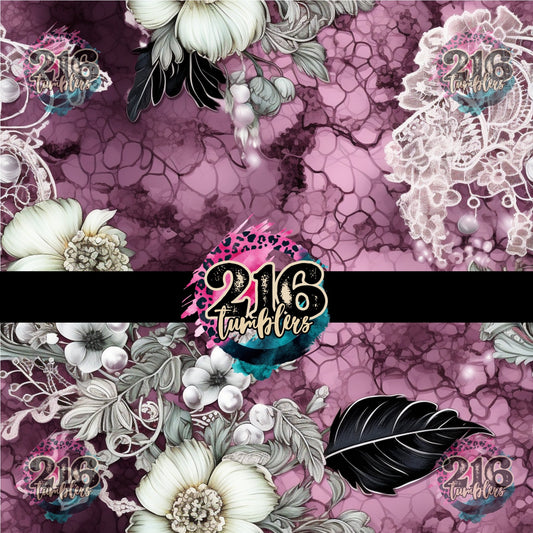 V412 MAUVE LACE - 216 Tumblers