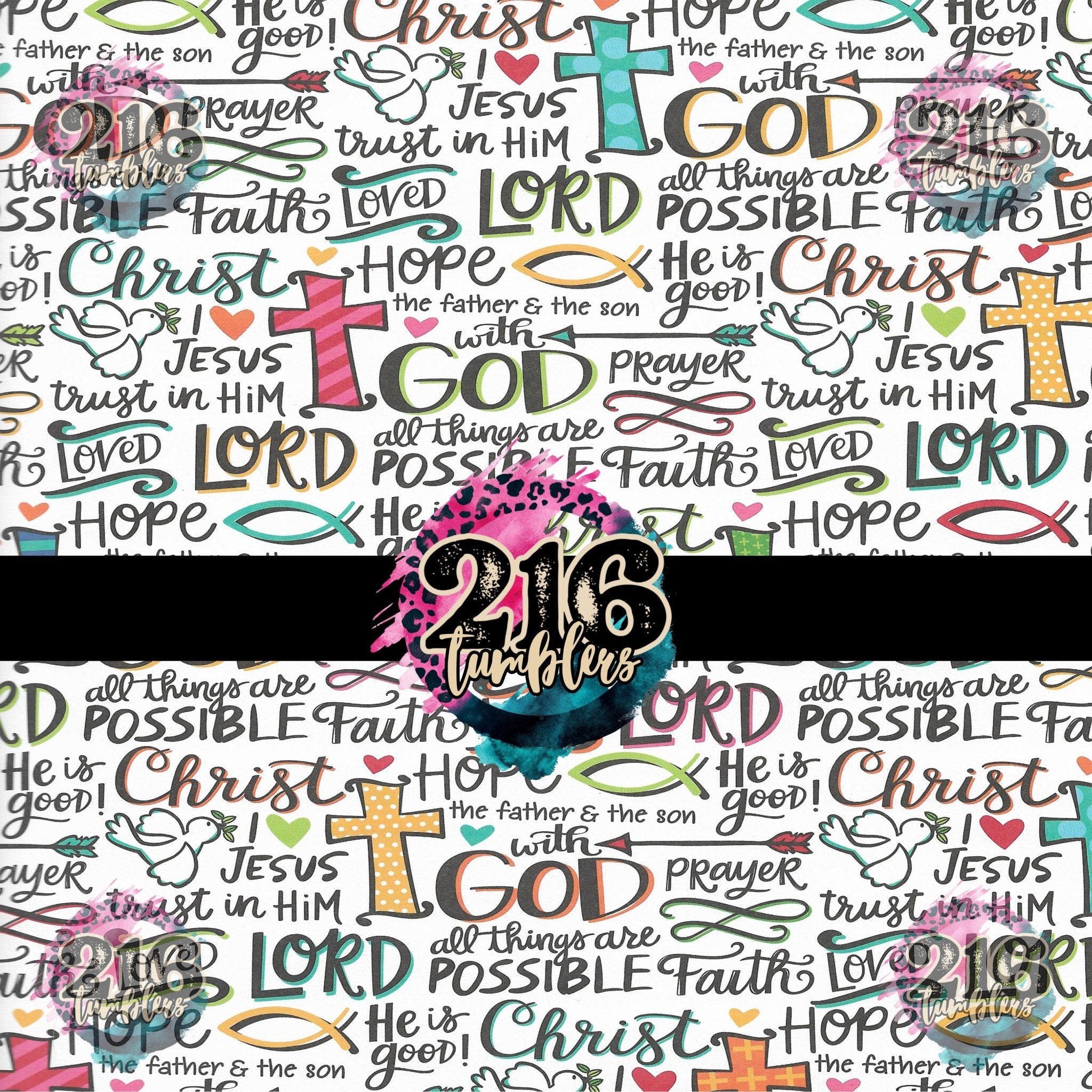 V418 GOD/FAITH - 216 Tumblers