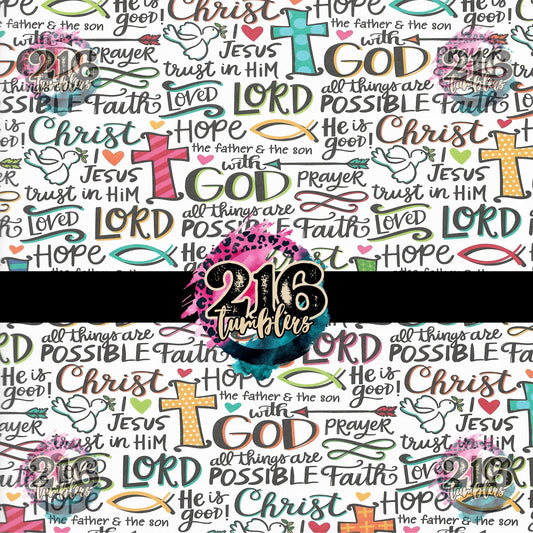 V418 GOD/FAITH - 216 Tumblers