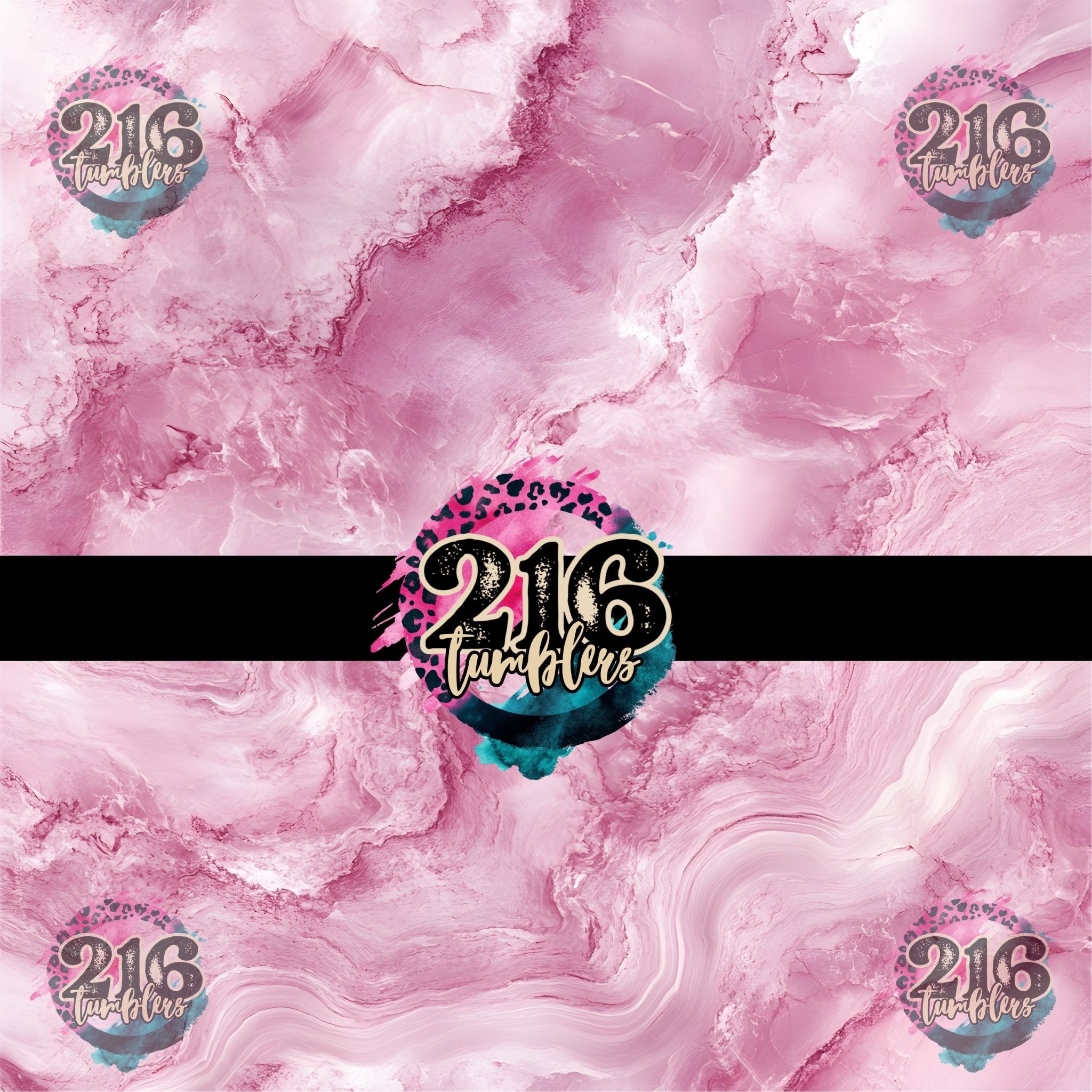 V421 PINK MARBLE - 216 Tumblers