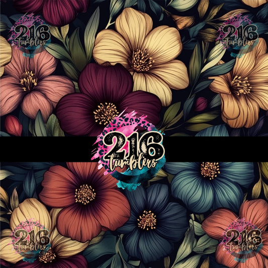 V460 MUTED FLOWERS - 216 Tumblers