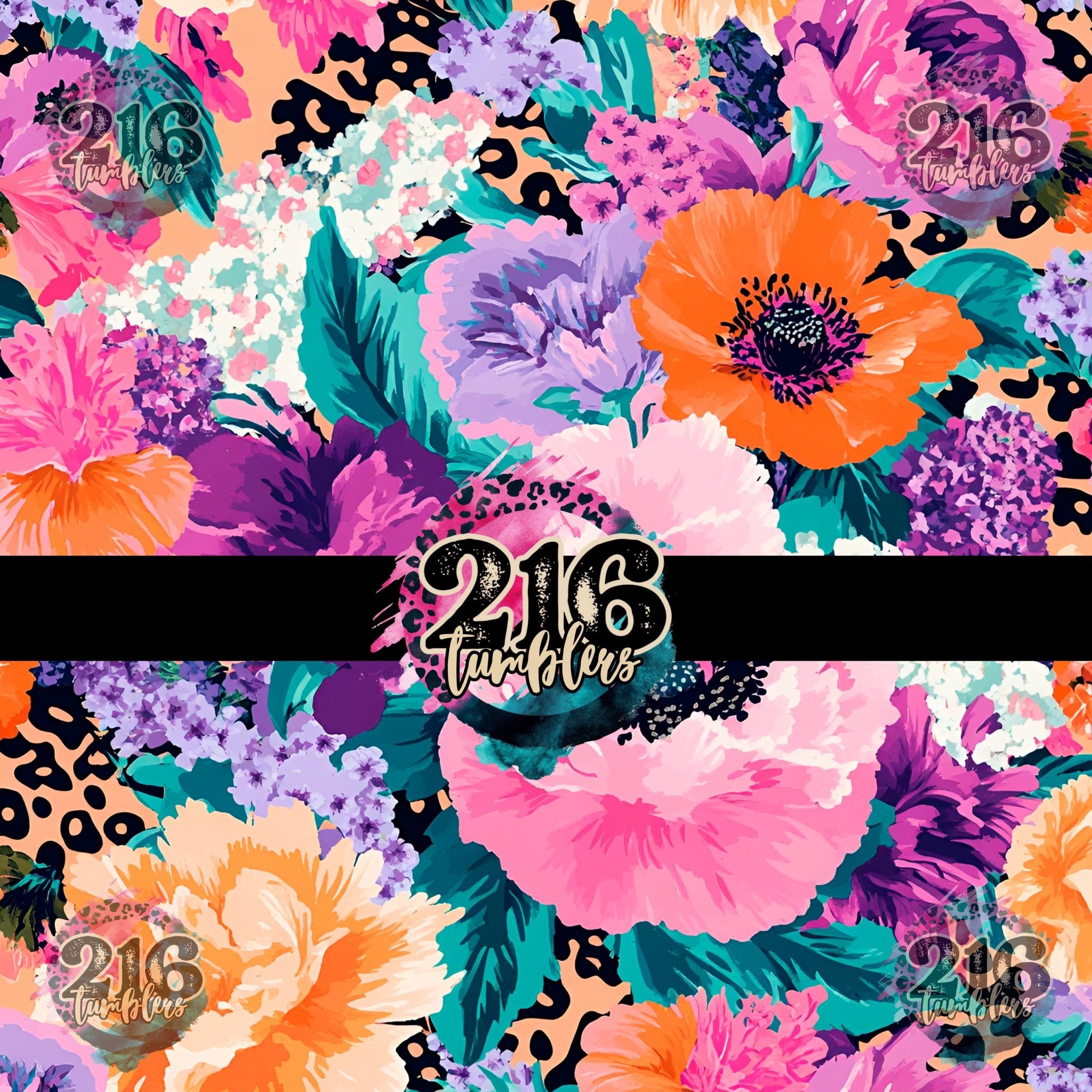 V476 SPRING FLORALS - 216 Tumblers