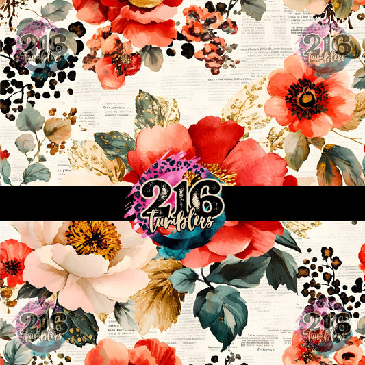 V477 SPRING FLORALS - 216 Tumblers