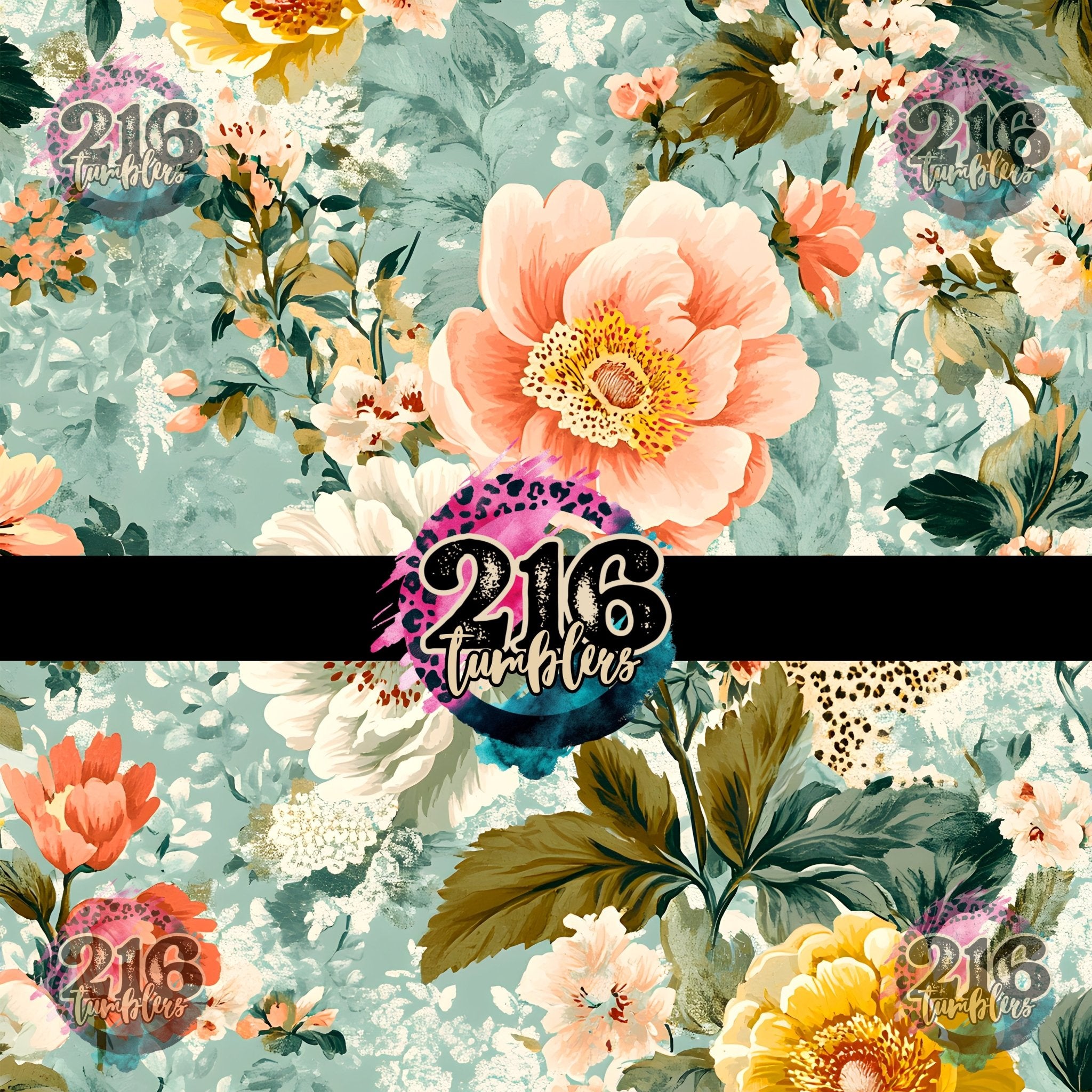 V479 SPRING FLORALS - 216 Tumblers