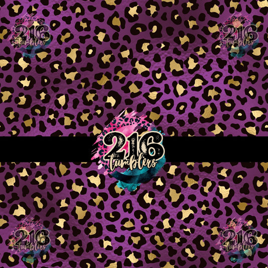 V498 PURPLE LEOPARD - 216 Tumblers