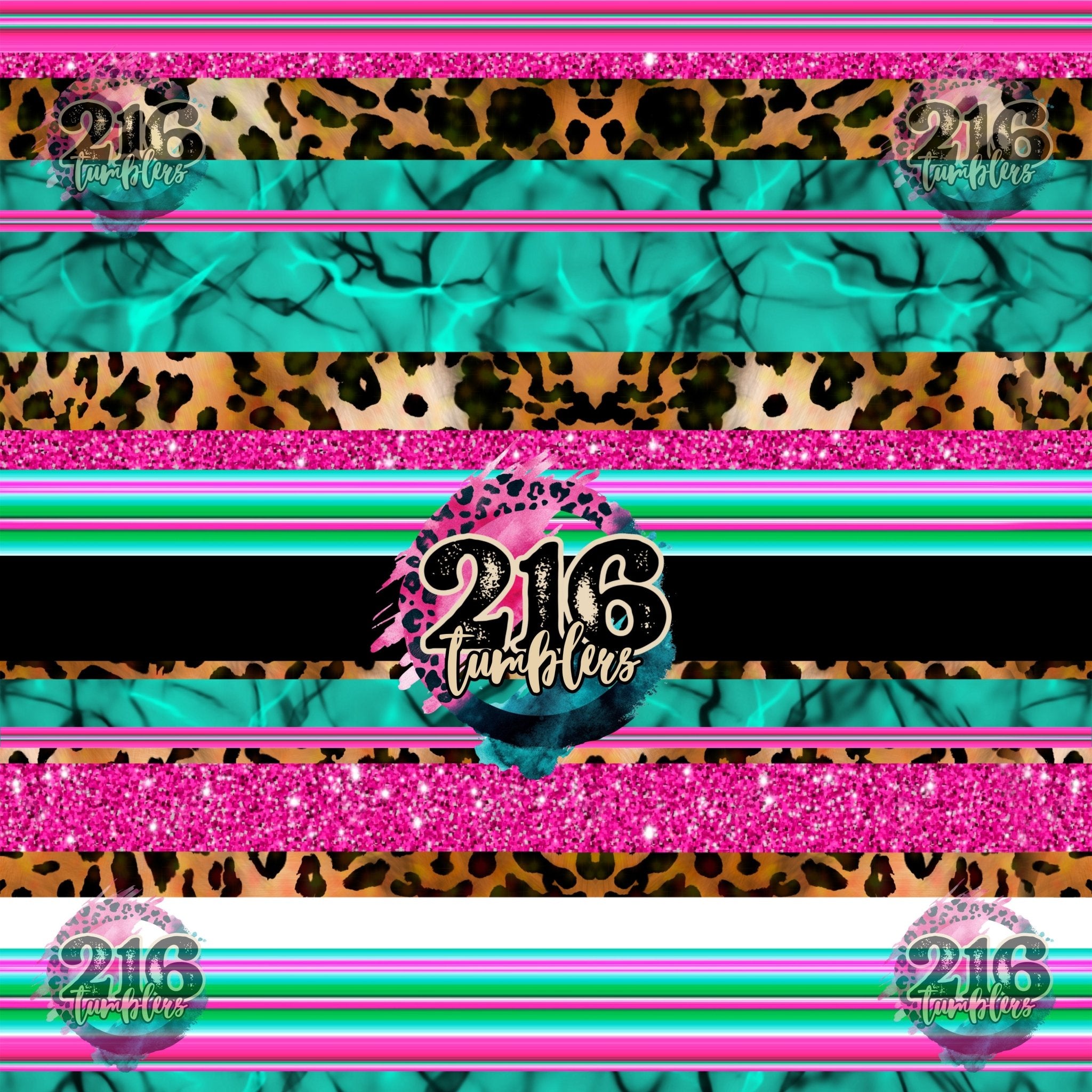 V501 PINK WESTERN - 216 Tumblers