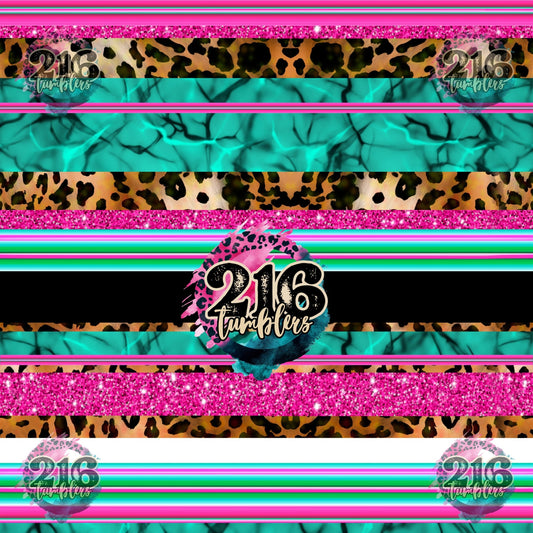 V501 PINK WESTERN - 216 Tumblers