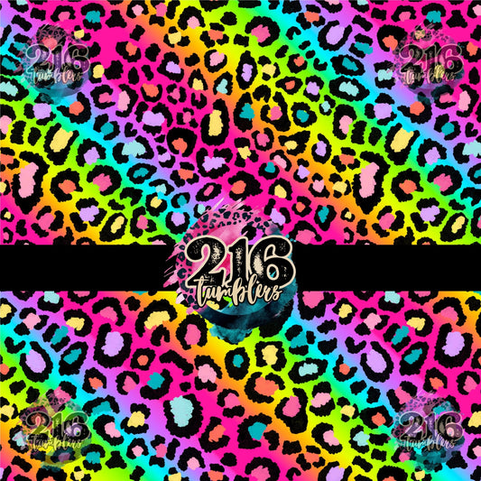 V507 NEON LEOPARD - 216 Tumblers