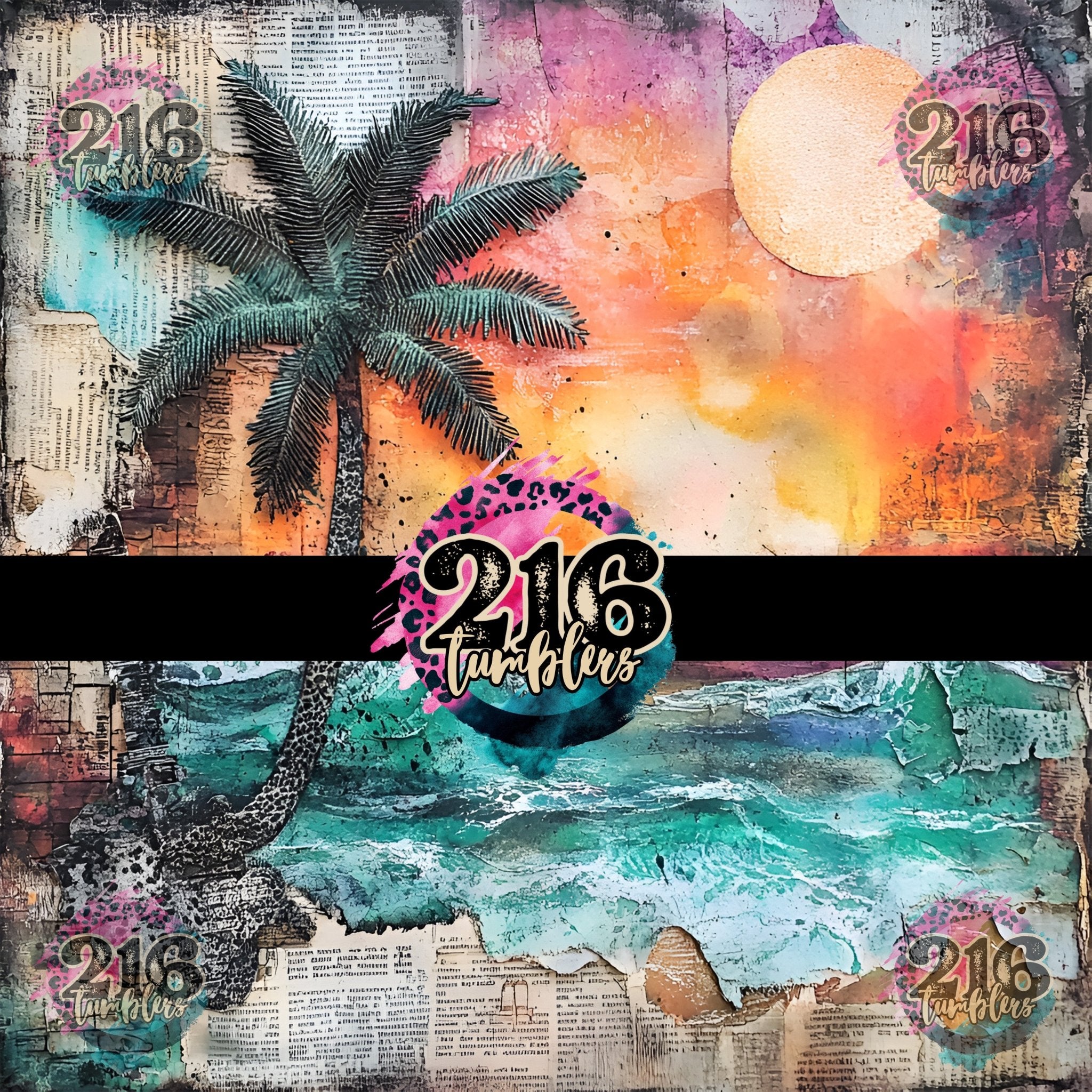 V524 NEWS BEACH - 216 Tumblers