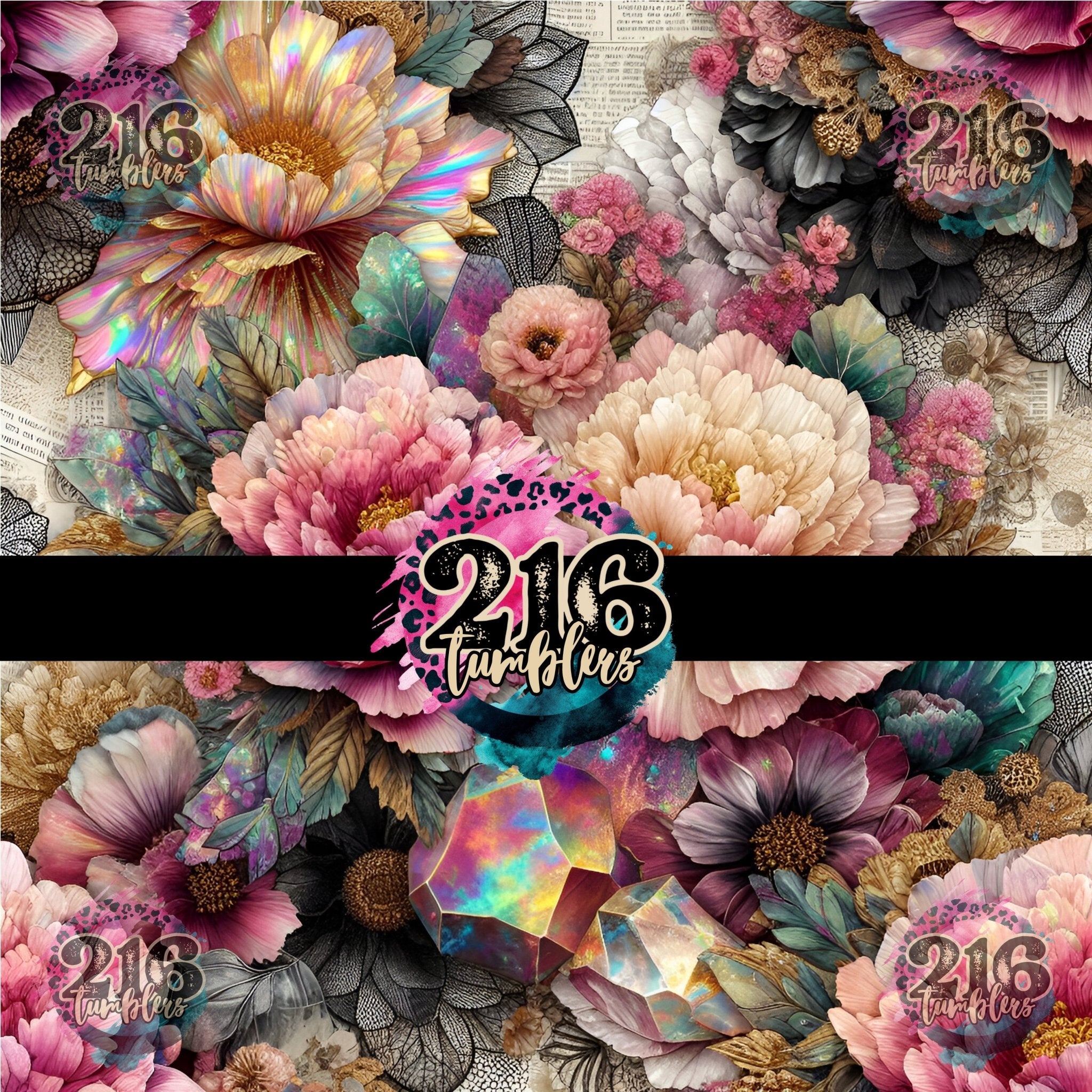 V563 PRISM FLOWERS - 216 Tumblers