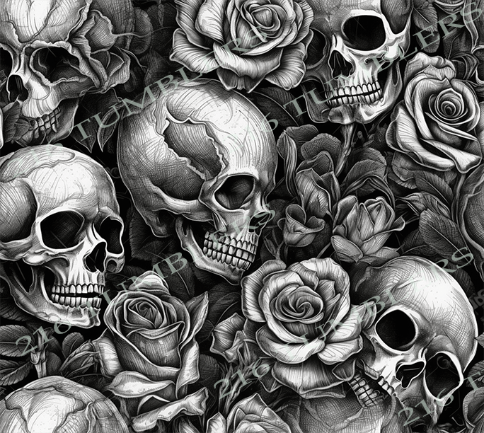 W101 MONO SKULLS - 216 Tumblers