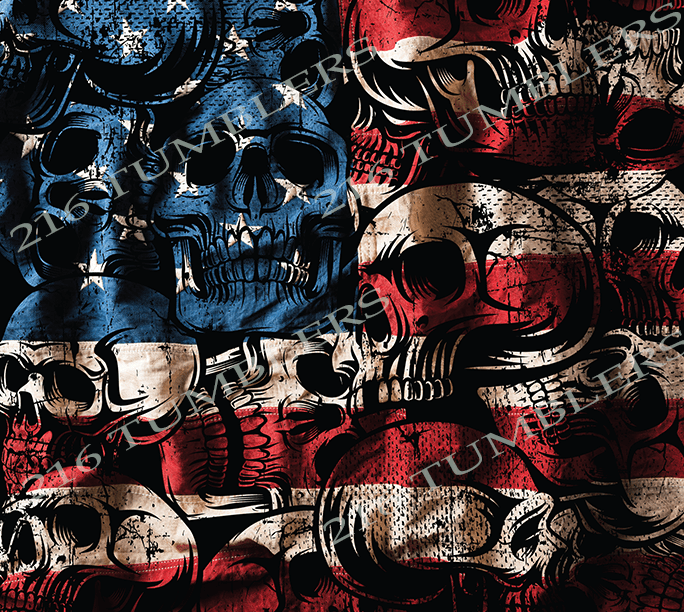 W107 AMERICAN SKULL - 216 Tumblers