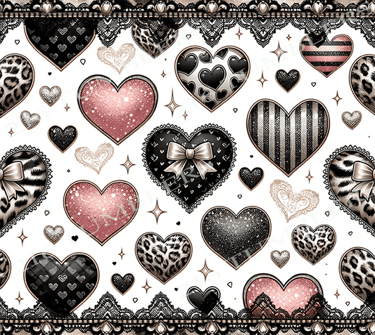 W128 VALENTINE LEOPARD HEARTS - 216 Tumblers
