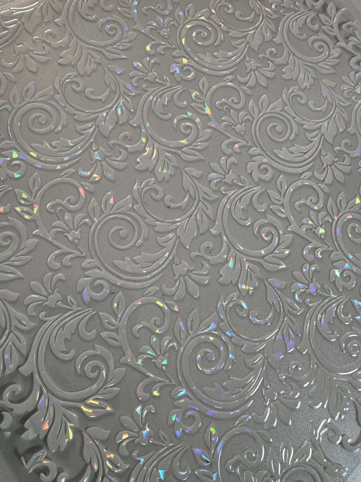 WHITE HOLOGRAM TOOLED LEATHER 11.25 - 216 Tumblers