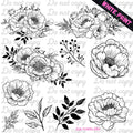 WHITE VERSION FLORALS - 216 Tumblers