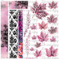 592 PINK LEOPARD FALL LEAVES