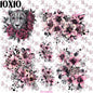 404 PINK FLOWER W/TIGER AND LEOPARD